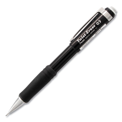  | Pentel QE515A Twist-Erase III HB (#2.5) 0.5 mm Mechanical Pencil - Black image number 0