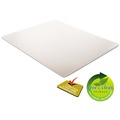 Office Jansan | Deflecto CM14243 Supermat 45 in. x 53 in. Frequent Use Beveled Chair Mat For Medium Pile Carpet - Clear image number 5