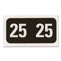 Labels | Smead 68325 "25-in 0.75 in. x 1.5 in. Yearly End Tab File Folder Labels - Black (1-Roll) image number 3