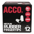 Cleaning Cloths | Swingline S7054035C Rubber Finger Tips - 11 1/2 (Medium), Amber (1 Dozen) image number 0
