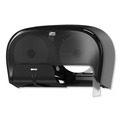Cleaning & Janitorial Supplies | Tork 565528 16.62 in. x 5.25 in. x 9.93 in. High Capacity Bath Tissue Roll Dispenser for OptiCore - Black (1/Carton) image number 6
