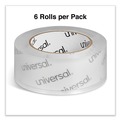 Office Jansan | Universal UNV53200 3 in. Core 1.88 in. x 110 Yards Deluxe General-Purpose Acrylic Box Sealing Tape - Clear (6/Pack) image number 3
