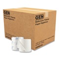 Toilet Paper | GEN GN218 1-Ply Septic Safe Individually Wrapped Rolls Standard Bath Tissue - White (1000 Sheets/Roll, 96 Wrapped Rolls/Carton) image number 0
