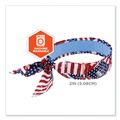 Cooling Gear | Ergodyne 12561 Chill-Its 6700CT One Size Fits Most Cooling Bandana PVA Tie Headband - Stars and Stripes image number 6