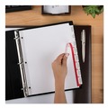 Bulk Savings Pricing 2 | Avery 11491 11 in. x 8.5 in. 8-Tab Big Tab Clear Label Dividers - White Tabs/White (1-Set) image number 1