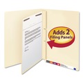 File Folders | Smead 68027 1 Fastener Letter Size Self-Adhesive Folder Dividers with Twin-Prong Fasteners for Top/End Tab Folders - Manila (100/Box) image number 3