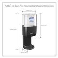 Labor Day Sale! Save $30 off $199! | PURELL 6424-01 ES6 5.25 in. x 8.56 in. x 12.13 in. 1,200 mL Touch Free Hand Sanitizer Dispenser - Graphite (1/Carton) image number 3