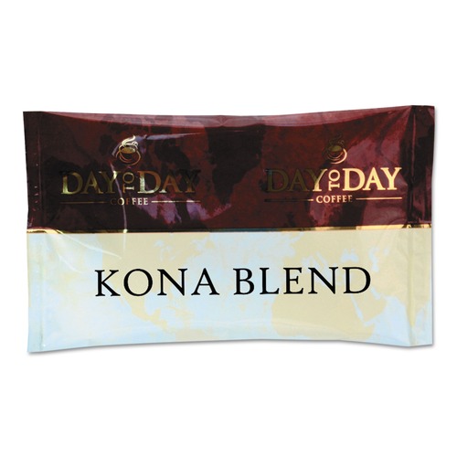  | Day to Day Coffee 23002 1.5 oz. Pack 100 Percent Pure Coffee - Kona Blend (42 Packs/Carton) image number 0