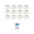 Toilet Paper | Boardwalk SOD410320 3.2 in. x 525 ft. 2 Ply Septic Safe Jumbo Roll Bathroom Tissue - White (12/Carton) image number 2