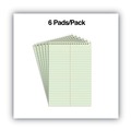  | Universal UNV86920PK 6 in. x 9 in. 80 Green-Tint Gregg Rule Steno Pads - Red Cover (6/Pack) image number 2
