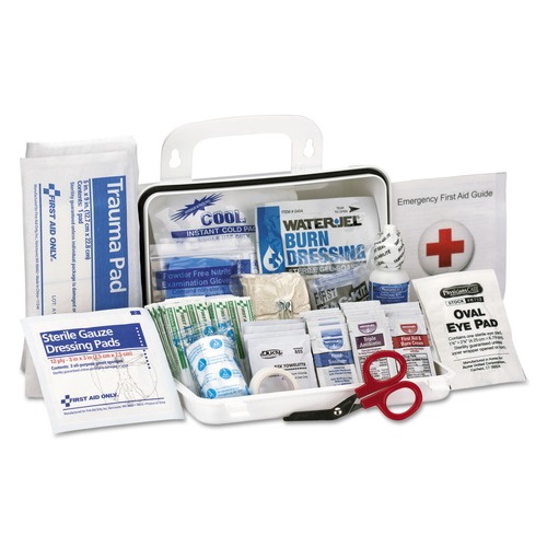 First Aid | First Aid Only 90754 Plastic Case ANSI Class A 10 Person First Aid Kit (71-Pieces/Kit) image number 0