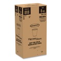 Cutlery | Dart 8X8G 8 oz. Cafe G Foam Hot/Cold Cups - Brown/Green/White (1000/Carton) image number 4