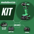 Impact Drivers | Metabo HPT WH18DDXSM 18V MultiVolt Brushless Sub-Compact Lithium-Ion Cordless Impact Driver Kit with 2 Batteries (2 Ah) image number 1