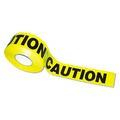 | Tatco 10700 3 in. x 1000 ft. Caution Barricade Safety Tape - Black/Yellow image number 1
