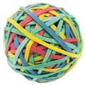 Office Jansan | Universal UNV00460 3 in. Diameter Size 32 Rubber Band Ball - Assorted Colors image number 0