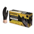 Disposable Gloves | Ammex GWBEN48100 6 mil Powder-Free Nitrile Exam Gloves - X-Large, Black (1000/Carton) image number 2