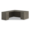 Office Desks & Workstations | Alera AE1NZK-S3672UF TOM 72 in. x 36 in. x 29 in. Seville Series Single Right Pedestal Desk - Walnut image number 5