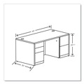 Office Desks & Workstations | HON H105892.PINCPINC 10500 Series 60 in. x 30 in. x 29.5 in. Double Pedestal Desk with Full Pedestals - Pinnacle image number 3