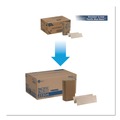 Paper Towels and Napkins | Georgia Pacific Professional 23304 Pacific Blue Basic Recycled Multifold 9.4 in. x 9.2 in. Paper Towels - Brown (250-Piece/Pack, 16 Packs/Carton) image number 4