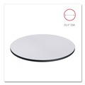  | Alera ALETTRD36WG 35.5 in. Diameter Round Reversible Laminate Table Top - White/Gray image number 4