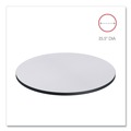 Office Jansan | Alera ALETTRD36WG 35.5 in. Diameter Round Reversible Laminate Table Top - White/Gray image number 4
