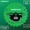 Clearance Center | Metabo HPT 115757M 7-1/4 in. 24-Tooth Industrial PTFE Circular Saw Framing Blade image number 4