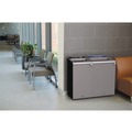 Trash & Waste Bins | Rubbermaid Commercial 1961629 33 Gallon Configure 1 Stream Mixed Recycling Waste Receptacle - Gray image number 3