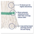 Cleaning & Janitorial Supplies | Boardwalk BWK502WHCT Super Loop Wet Mop Head with Cotton/Synthetic Fiber and 5 in. Headband - Medium, White (12/Carton) image number 6