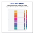 Office Jansan | Avery 11163 Ready Index 11 in. x 9.25 in. 8-Tab 1 to 8 Extra Wide Tabs Customizable TOC Dividers - Multicolor Tabs/White (1-Set) image number 5