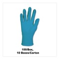 Work Gloves | KleenGuard 57371 9.5 in. Long 6 mil Thick Powder-Free G10 Nitrile Gloves - Small Blue (10-Boxes/Carton) image number 4