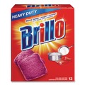 Cleaning Tools | Brillo 53335 3 in. x 3 in. Steel Wool Soap Pads - Gray/Pink (12/Carton) image number 4
