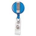 Office Jansan | Advantus 75472 30 in. Extension Translucent Retractable ID Card Reel - Blue (12/Pack) image number 1
