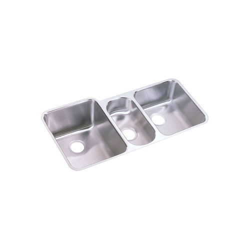 Kitchen Sinks | Elkay ELUH4020 Lustertone Undermount 40 in. x 20-1/2 in. Triple Bowl Sink (Stainless Steel) image number 0