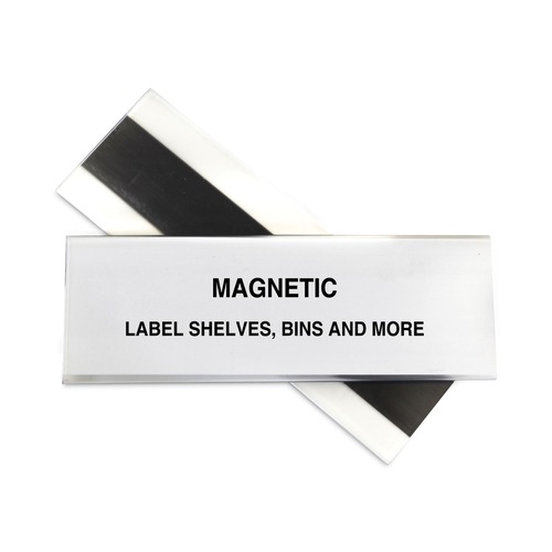 Office & Office Supplies | C-Line 87247 2 in. x 6 in. HOL-DEX Side Load Magnetic Shelf/Bin Label Holders - Clear (10/Box) image number 0