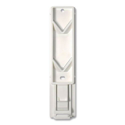 Cleaning & Janitorial Supplies | Diversified Hospitality Solutions AIR01BR2 EcoLux 1.19 in. x 0.44 in. x 5.69 in. Single Air Dispenser Bracket - White (24/Carton) image number 0