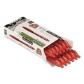 Pens | Zebra ZEB22230 Z-Grip Ballpoint Pen, Retractable, Medium 1 mm, Red Ink, Red/Clear Barrel, Dozen image number 0