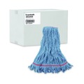 Tradesmen Day Sale | Boardwalk BWK503BLNB 1 in. Super Loop Cotton/Synthetic Fiber Wet Mop Head - Large, Blue (12/Carton) image number 0