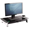 Office Furniture Accessories | Fellowes Mfg Co. 8031001 27 in. x 14 in. x 4 in. to 6.5 in. Office Suites Premium Monitor Riser - Black/Silver image number 5