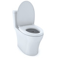 Fixtures | TOTO MS646124CEMFG#01 1-Piece Aquia IV CEFIONTECT WASHLETplus 1.28 and 0.8 GPF Elongated Dual Flush Universal height Toilet - Cotton White image number 1