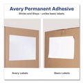 Labels | Avery 7278291200 White Shipping Labels-Bulk Packs, Inkjet/Laser Printers, 8.5 x 11, White, 500/Carton image number 2