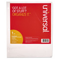 Office Jansan | Universal UNV20815 11 in. x 8.5 in. 5-Tab Deluxe Write-On/Erasable Tab Index - White (1 Set) image number 1