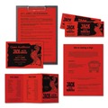 Office Jansan | Astrobrights 22551 8.5 in. x 11 in. 24 lbs. Bond Weight Color Paper - Re-Entry Red (500/Ream) image number 2