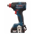 Impact Drivers | Bosch GDX18V-1800B12 18V Brushless Lithium-Ion 1/4 in. and 1/2 in. Cordless Bit/Socket Impact Driver/Wrench Kit (2 Ah) image number 2