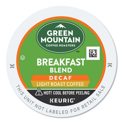 Office Jansan | Green Mountain Coffee 5000378812 Coffee K-Cups - Breakfast Blend Decaf (24/Box) image number 0