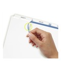 Office Jansan | Avery 11445 Index Maker 11 in. x 8.5 in. 3-Tab Print and Apply Clear Label Dividers - White (25/Box) image number 2