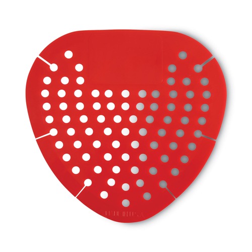 Odor Control | Boardwalk DSP012I072M202143000 Cherry Fragrance Urinal Screen - Red (1 Dozen) image number 0