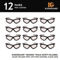 Eye Protection | Ansell 65335 V30 Nemesi Foam Safety Glasses - Black Nylon Frame/Clear Polycarbonate Lens (12/Carton) image number 1