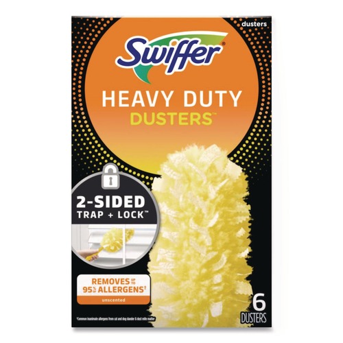 Dusters | Swiffer 21620BX Heavy Duty Dust Lock Fiber Dusters Refill (6/Box) image number 0