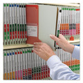 File Folders | Smead 26820 3 in. Expansion End Tab Pressboard Classification Folder with 8 SafeSHIELD Fasteners - Letter Size/Gray-Green (10/Box) image number 4
