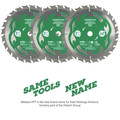 Circular Saw Accessories | Metabo HPT 115430M 7-1/4 in. 24-Tooth Framing/Ripping VPR Blade (3-Pack) image number 3